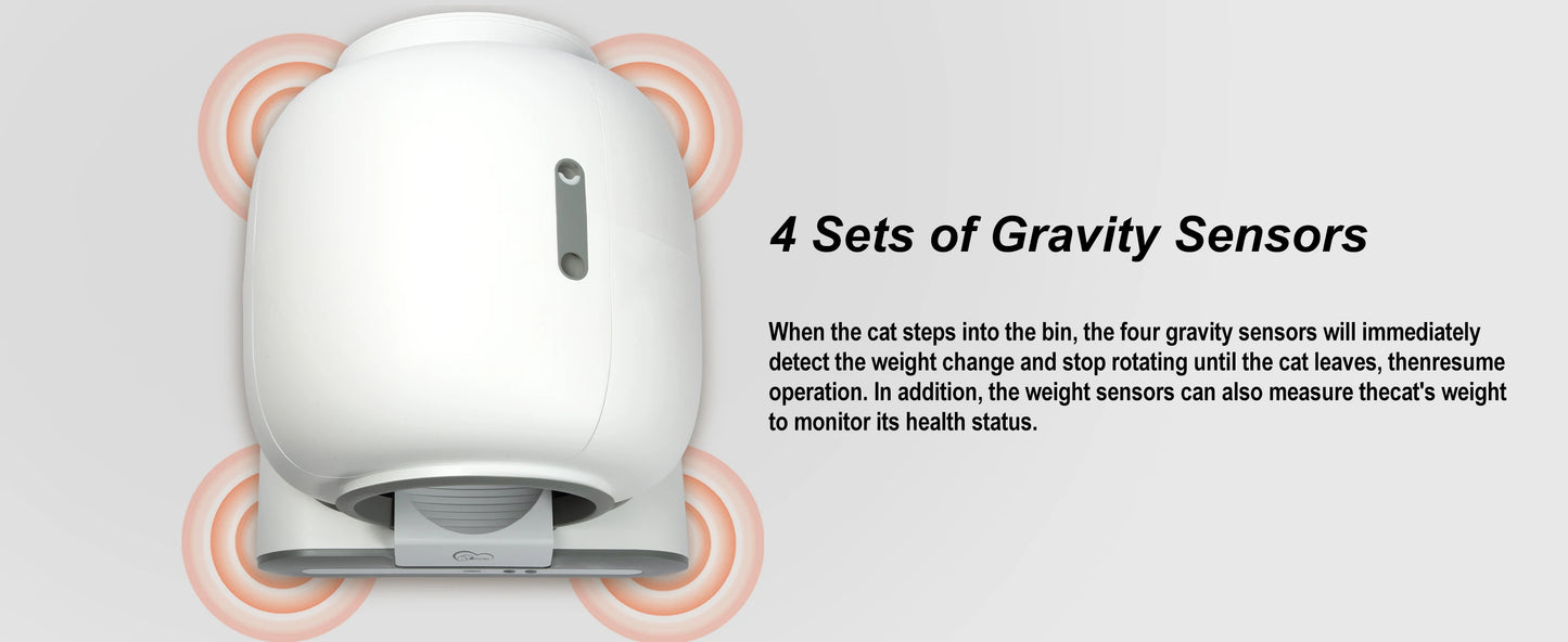 DOEL Smart Automatic Self-Cleaning Cat Litter Box with App Control and Mat – Large Multi-Cat Toilet