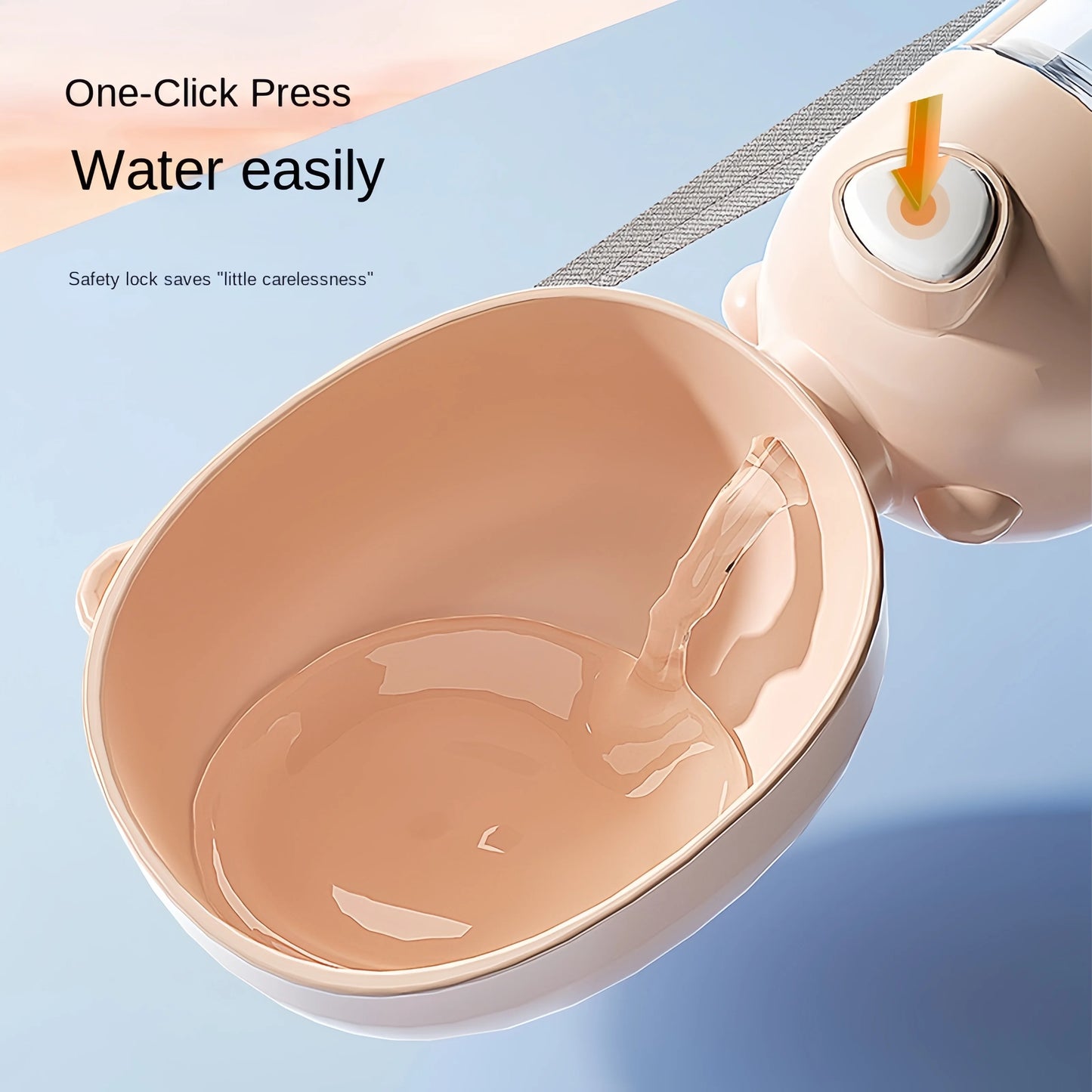 Portable Dog Water Bottle – Travel Pet Cup with Food Dispenser