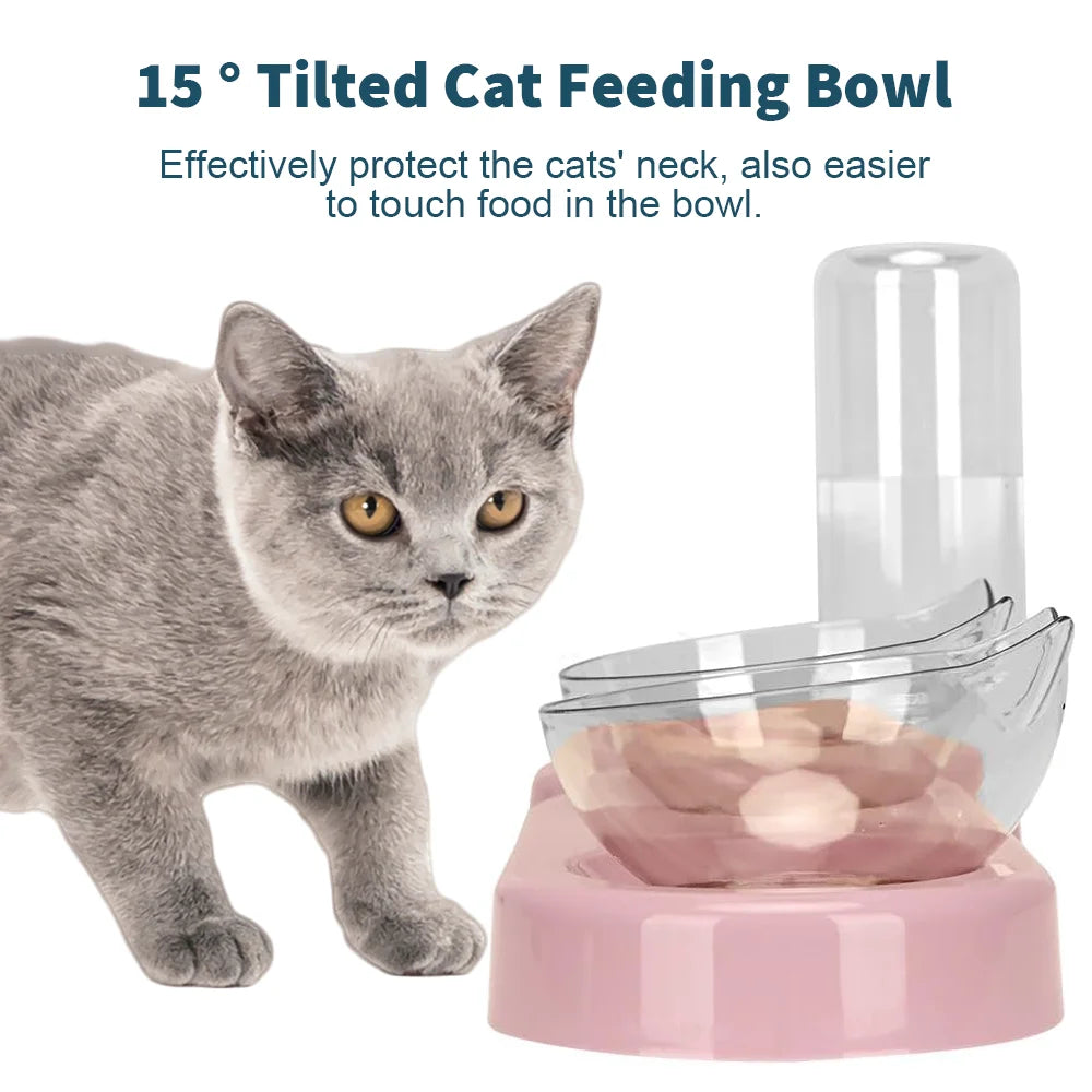 Automatic Pet Feeder & Water Dispenser – Food and Water Bowl for Cats and Dogs