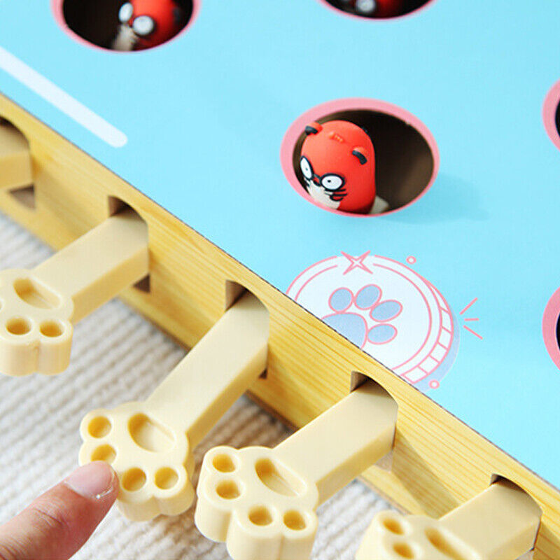 Cat Toy Whack-a-Mole Cat Scratching Board Toy Grinding Claw Rest Play Funny Cat