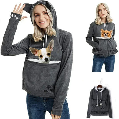 Women’s Hoodie with Pet Pocket – Casual & Cosy