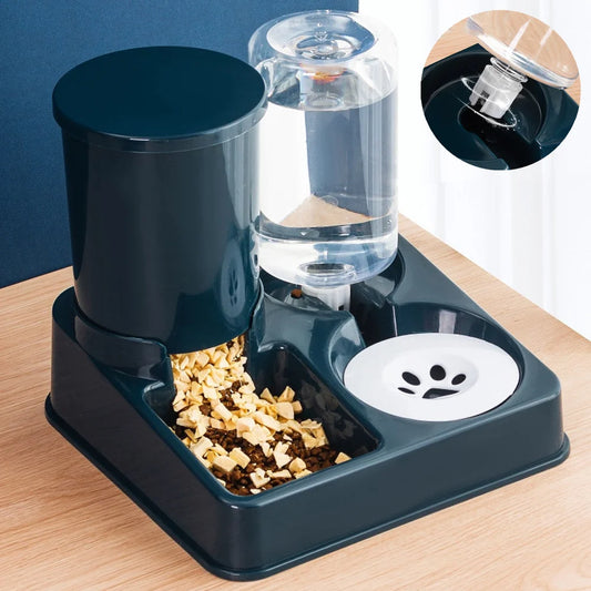 [UK STOCK] Automatic Cat Feeder & Water Dispenser – 2-in-1 Food and Water Station