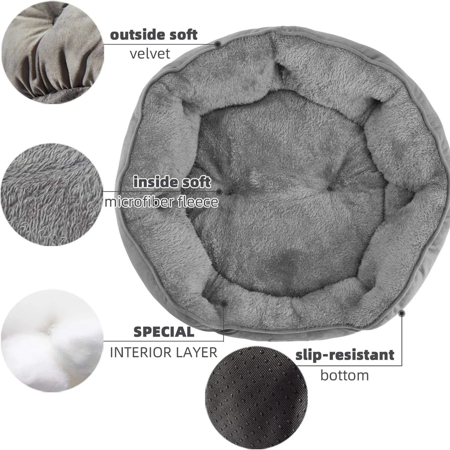 Pet Bed for Small and Large Pets – Soft, Washable & Water-Resistant