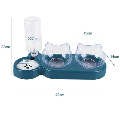 Automatic Pet Feeder & Water Dispenser – Food and Water Bowl for Cats and Dogs