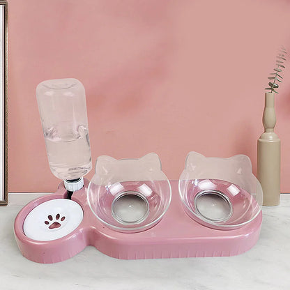Automatic Pet Feeder & Water Dispenser – Food and Water Bowl for Cats and Dogs