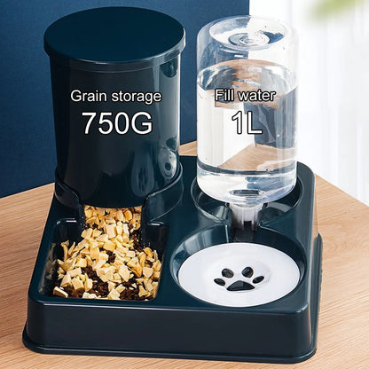 [UK STOCK] Automatic Cat Feeder & Water Dispenser – 2-in-1 Food and Water Station