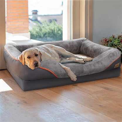 Jumbo Large Orthopedic Dog Bed – Memory Foam Pet Sofa Couch