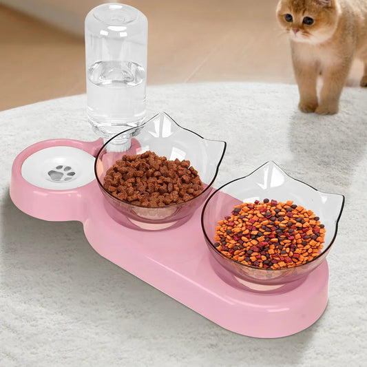 Automatic Pet Feeder & Water Dispenser – Food and Water Bowl for Cats and Dogs