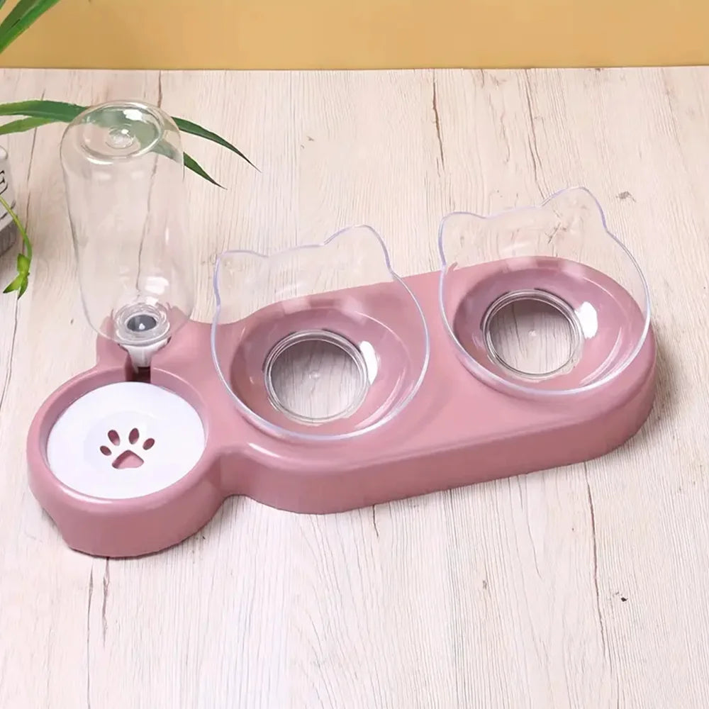 Automatic Pet Feeder & Water Dispenser – Food and Water Bowl for Cats and Dogs