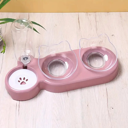 Automatic Pet Feeder & Water Dispenser – Food and Water Bowl for Cats and Dogs