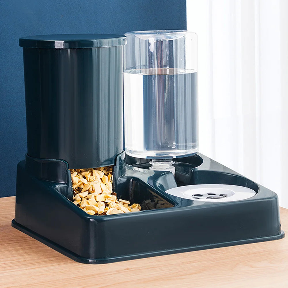 [UK STOCK] Automatic Cat Feeder & Water Dispenser – 2-in-1 Food and Water Station