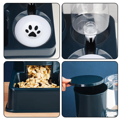 [UK STOCK] Automatic Cat Feeder & Water Dispenser – 2-in-1 Food and Water Station